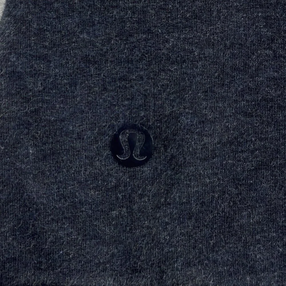 Lululemon Cut Above Hoodie Expression Women’s 8 Heathered Naval Blue Side Slits - Picture 7 of 10